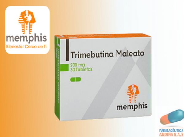 Trimebutina 200 Mg Caja X 30 Tab Memphis 9181