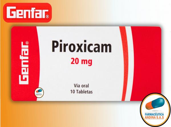 PIROXICAM 20 MG CAJA x 10 CAPSULAS GENFAR