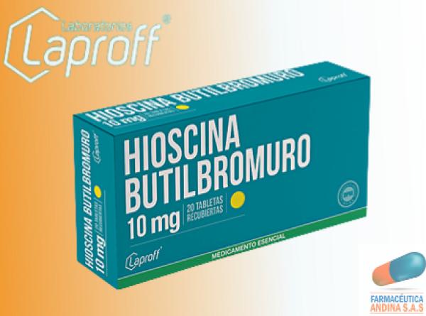 HIOSCINA BUTIL 10 MG C X 20 TAB LAPROFF