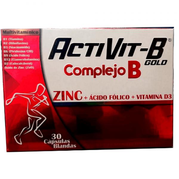 MULTIVIT. ACTIVIT -B GOLD X 30 CAPS B+ZN+D3