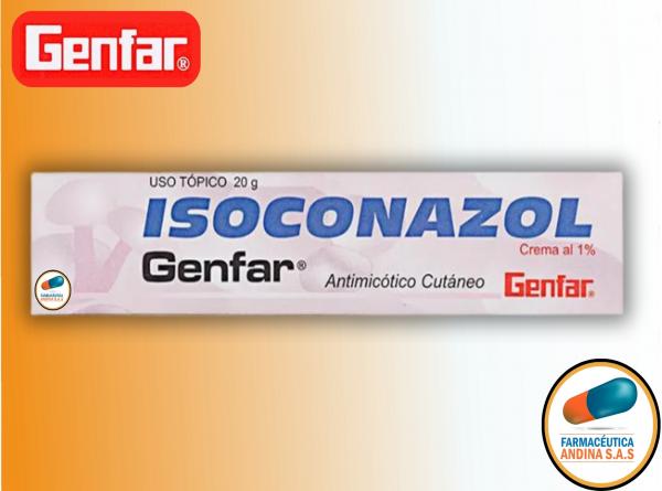 ISOCONAZOL 1% CREMA TUBO X 20 GR GENFAR