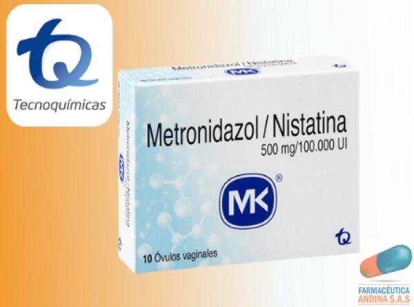 METRONIDAZOL+NISTATINA OVULOS CAJ X 10