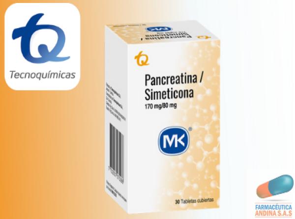 PANCREATINA+SIMETICONA FCO X 30 TAB