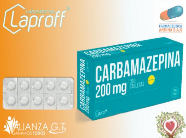 CARBAMAZEPINA 200 MG CAJA X 300 TABS