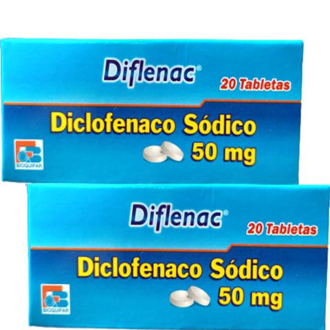 DICLOFENACO 50 MG CAJA x 20 TAB DIFLENAC